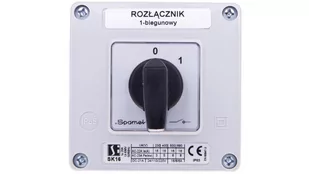 Spamel Łącznik 16A, 0-1 w obudowie OB11, SK16-1.825\OB11 - Inne akcesoria elektryczne - miniaturka - grafika 1