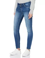 Spodnie damskie - Timezone Damskie spodnie Tight Aleenatz jeansy, Blue Denim Wash, 33W x 32L - miniaturka - grafika 1