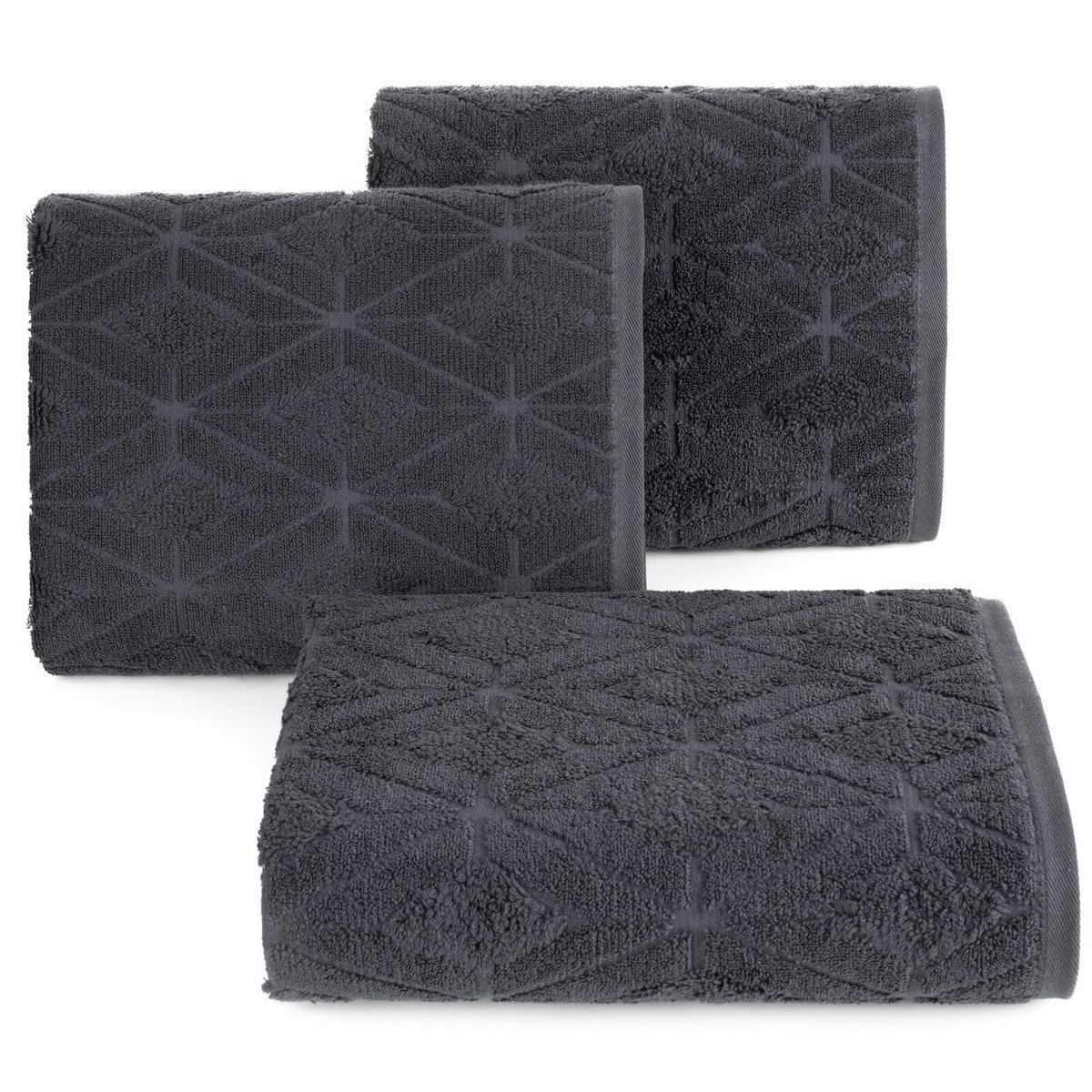 Ręcznik Sendi stalowy 50x90 cm bawełna egipska chłonny i stylowy