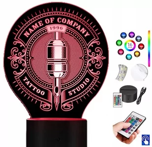 Lampka na biurko Studio Tatuażu Tattoo LED PLEXIDO - Lampy pozostałe - miniaturka - grafika 1