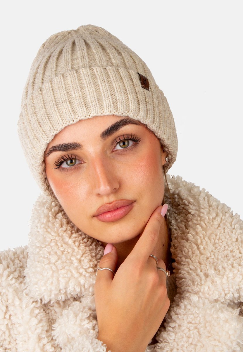 Elegancka modna czapka damska zimowa marki SCJ produkt polski 25504 -04