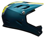 Kaski rowerowe - Kask full face Bell Sanction Agility Matte Blue Hi-Viz - miniaturka - grafika 1