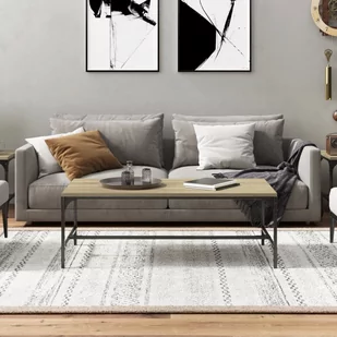 Lumarko Stolik kawowy, dąb sonoma 100x50x35 cm materiał drewnopochodny - Ławy i stoliki kawowe - miniaturka - grafika 4