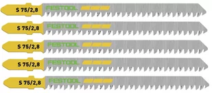 Brzeszczoty do drewna wyrzynarki proste cięcie S 75/2,8 5szt. FESTOOL - Brzeszczoty - miniaturka - grafika 1