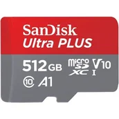 Karty pamięci - SANDISK Ultra Plus microSDXC 512GB + Adapter SDSQUAC-512G-GN6MA - miniaturka - grafika 1