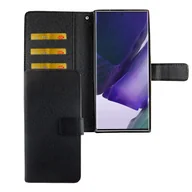 Etui i futerały do telefonów - Etui na telefon Samsung Galaxy Note 20 Ultra z klapką i kieszenią na kartę, czarne - miniaturka - grafika 1