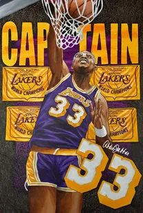 PODKŁADKA POD MYSZ Nadruk 22x18 cm Kareem Abdul-Jabbar LA LAKERS Prezent - Podkładki pod mysz - miniaturka - grafika 1