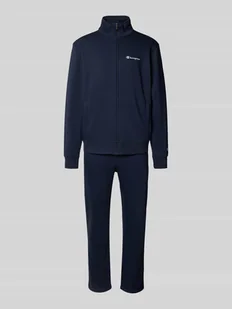 Dres o kroju regular fit z nadrukiem z logo - Spodnie sportowe męskie - miniaturka - grafika 1