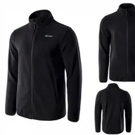 Bluzy na rower - Hi-Tec, Bluza męska, ZOE full zip polar, rozmiar XL, czarny - miniaturka - grafika 1