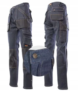 Spodnie robocze ochronne monterskie Jeans Stretch - Odzież robocza - miniaturka - grafika 1