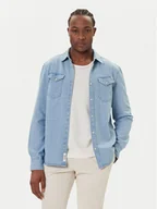 Koszule męskie - Mustang Koszula jeansowa Duver 1016950 Niebieski Regular Fit - miniaturka - grafika 1