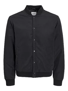 Bestseller A/S Jjwarrior College Bomber kurtka męska, czarny, M - Kurtki męskie - miniaturka - grafika 1