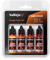 Akcesoria i części modelarskie - Vallejo: 72.381 - Game Color - Orange Color Set 4x18 ml - miniaturka - grafika 1