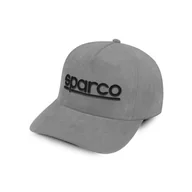 Baseball, krykiet, palant - Czapka męska baseballowa Sparco SUEDE szara - miniaturka - grafika 1