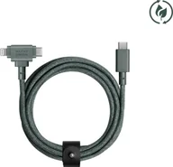 Kable USB - Kabel USB Native Union USB-C - USB-C + Lightning 1.5 m Zielony (BELT-CCL-GRN-NP) - miniaturka - grafika 1