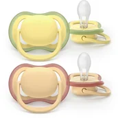 Smoczki uspokajające - Philips Avent Ultra Air SCF087/07 0-6m smoczek Neutral 2 szt. - miniaturka - grafika 1