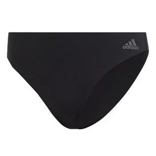 Majtki damskie - adidas Bielizna damska Active Micro Flex stringi majtki (2 sztuki), 2 x czarna kuźnia, S - grafika 1