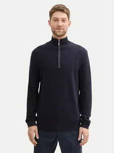 Tom Tailor Sweter 1042454 Granatowy Regular Fit - Swetry męskie - miniaturka - grafika 1