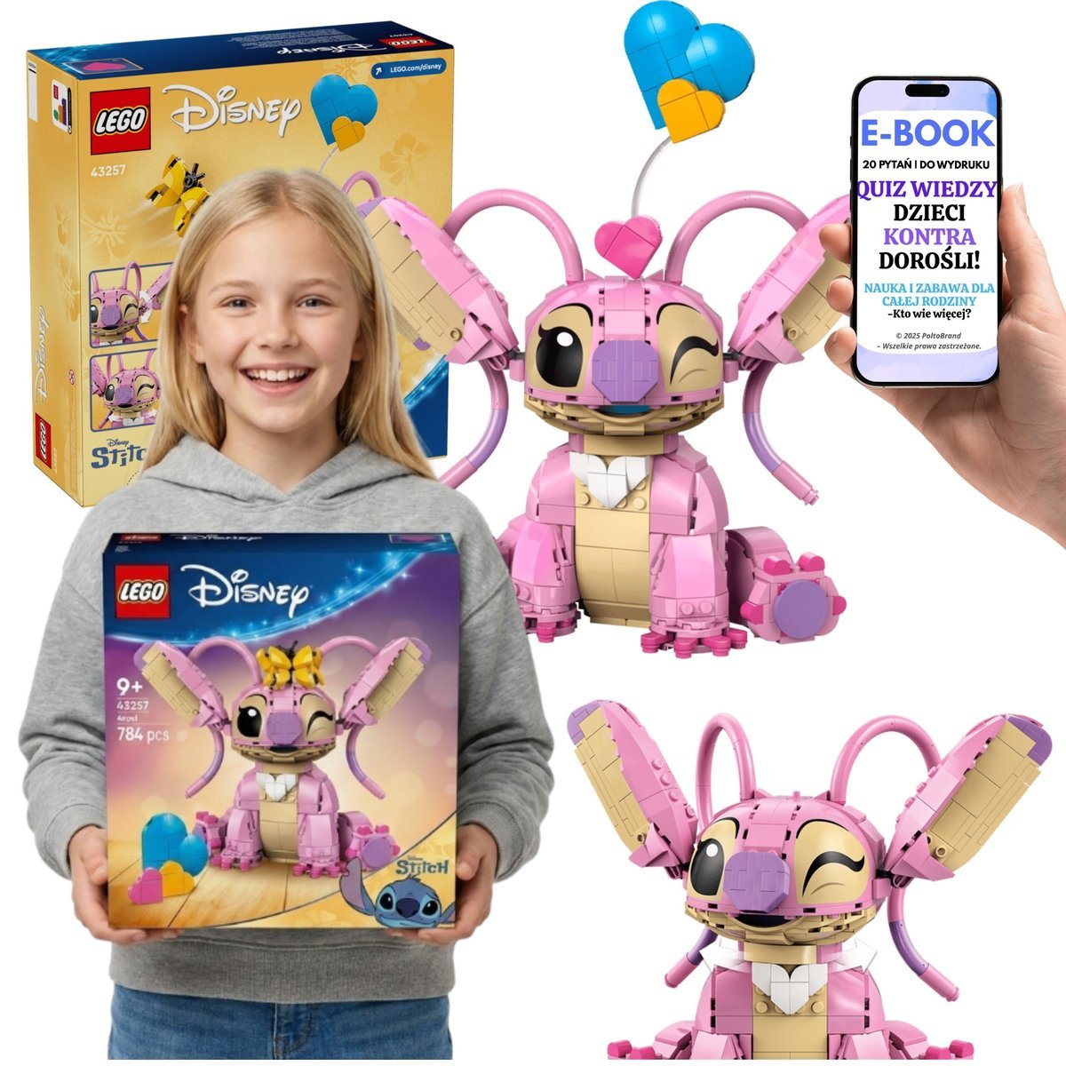LEGO DISNEY STITCH ANDZIA 43257 Figurka Angel Disney Ozdoba Pokoju + E-BOOK-2