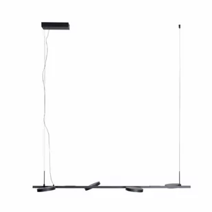 Wisząca lampa Ibiza P0529 Maxlight LED 8W 3000K dyski metalowe czarne - Lampy sufitowe - miniaturka - grafika 1