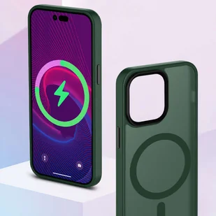 Etui ochronne na telefon MagMat Case do MagSafe do Apple iPhone 13 Mini Matte Green + Szkło - Etui i futerały do telefonów - miniaturka - grafika 8