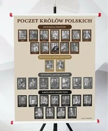 Plansza - Poczet królów polskich - Pomoce naukowe - miniaturka - grafika 1