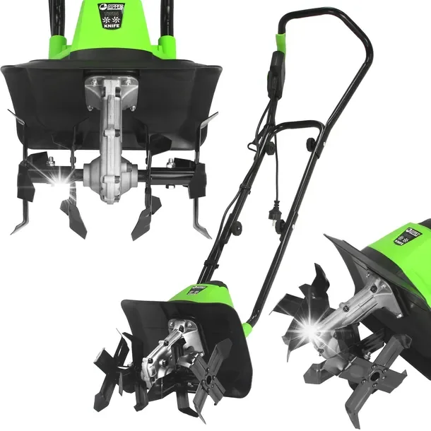 Glebogryzarka Elektryczna Kultywator Do Gleby Ziemi 32cm 1500w 2w1 4 Noże