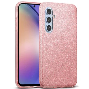 Etui na telefon Samsung Galaxy A54 5G brokatowe etui ochronne TPU, różowe złoto - Etui i futerały do telefonów - miniaturka - grafika 1