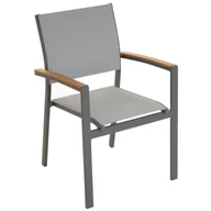 Fotele i krzesła ogrodowe - Krzesło ogrodowe składane, antracytowe, 86,5 x 57 x 57,5 cm D104358 - miniaturka - grafika 1