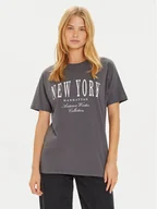 Koszulki i topy damskie - Brave Soul T-Shirt LTS-568JEMIMA Szary Oversize - miniaturka - grafika 1