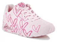 Sneakersy damskie - Skechers Uno Spread The Love 155507-LTPK - miniaturka - grafika 1