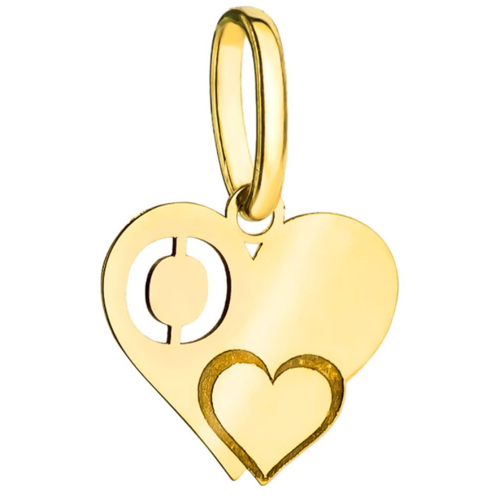 ZŁOTA ZAWIESZKA LITERKA O Z SERDUSZKIEM pr.585
