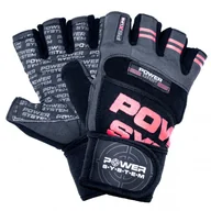Rękawice do ćwiczeń - Rękawice fitness Power System  Fitness Rukavice Power Grip Černočervené XL - miniaturka - grafika 1