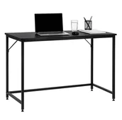 Biurka - Biurko komputerowe nowoczesne 100x50x76 cm stolik loft industralny czarny UNIWERSALNY - miniaturka - grafika 1