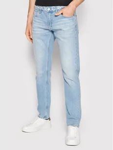 Calvin Klein Jeansy J30J319849 Niebieski Slim Fit - Spodnie męskie - miniaturka - grafika 1