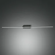 Lampy ścienne - Fabas Luce Oświetlenie lustra LED Nala, czarne, szerokość 110 cm, metalowe - miniaturka - grafika 1