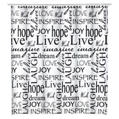 Zasłony prysznicowe - Zasłona prysznicowa 180x200 cm Live – Wenko - miniaturka - grafika 1