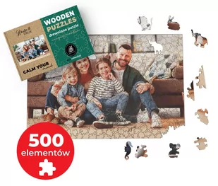 FOTO PUZZLE DREWNIANE z TWOJEGO ZDJĘCIA z elementami zwierząt 60x40cm 500el. - Puzzle FOTO PUZZLE DREWNIANE z TWOJEGO ZDJĘCIA z elementami zwierząt 60x40cm 500el. - Puzzle - miniaturka - grafika 1