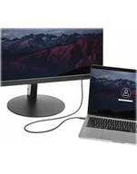 Kable komputerowe i do monitorów - StarTech TBLT3MM2M .com kabel Thunderbolt 2 m 20 Gbit/s Czarny - miniaturka - grafika 1