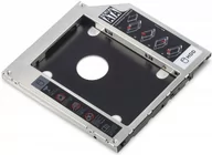Obudowy i kieszenie na dyski twarde - Digitus Ramka montażowa SSD/HDD do napędu CD/DVD/Blu-ray SATA na SATA III 9,5mm (DA-71108) - miniaturka - grafika 1