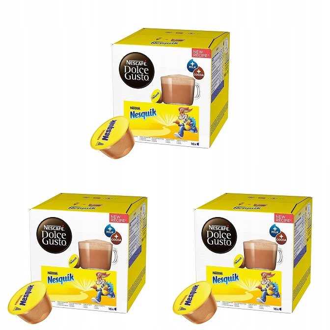 Kapsułki do Nescafè Dolce Gusto Nesquik 3x16 (48 szt) Czekoladowe