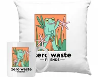 Gadżety dla niej i dla niego - ZESTAW PODUSZKA + KUBEK Żaba Żabka Śmieszna Mem Pomysł Na Prezent + IMIĘ #3 - miniaturka - grafika 1