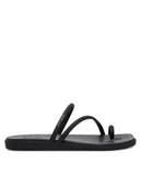 Klapki i japonki damskie - Crocs Japonki Miami Toe Loop Sandal 209862 Czarny - miniaturka - grafika 1