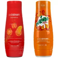 Syropy i koncentraty owocowe - Syrop do SodaStream Cola Orange 440ml + Mirinda - miniaturka - grafika 1