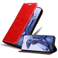 Etui i futerały do telefonów - Etui Cadorabo do Xiaomi 11T / 11T PRO z czerwonym etui na telefon komórkowy z magnetycznym zamknięciem - miniaturka - grafika 1