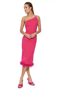 Trendyol Dopasowana sukienka damska Bodycon, fuksja, 32 - Sukienki - miniaturka - grafika 1