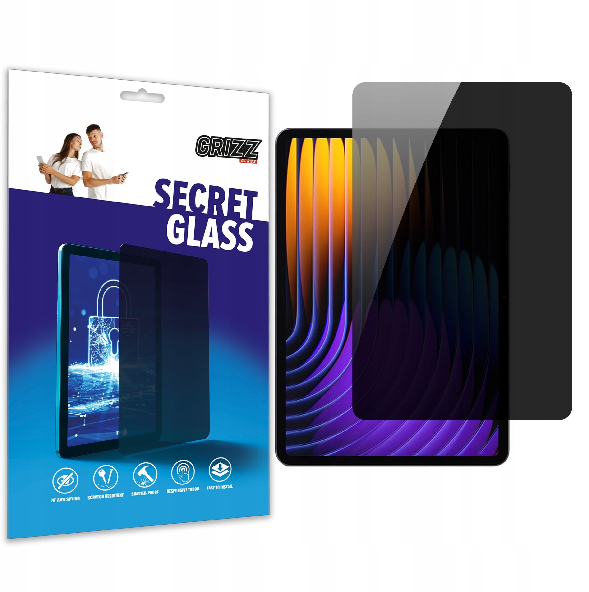 Szkło prywatyzujące GrizzGlass SecretGlass do Xiaomi Pad 7 Pro