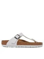 Klapki i japonki damskie - Birkenstock Japonki Gizeh 745531 Biały - miniaturka - grafika 1
