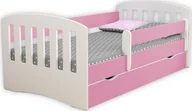Łóżka dla dzieci i młodzieży - Elior Łóżko dla dziewczynki z materacem Pinokio 2X 80x180 - różowe - miniaturka - grafika 1