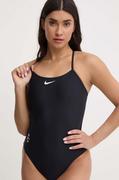 Stroje kąpielowe - Nike jednoczęściowy strój kąpielowy kolor czarny miękka miseczka - miniaturka - grafika 1